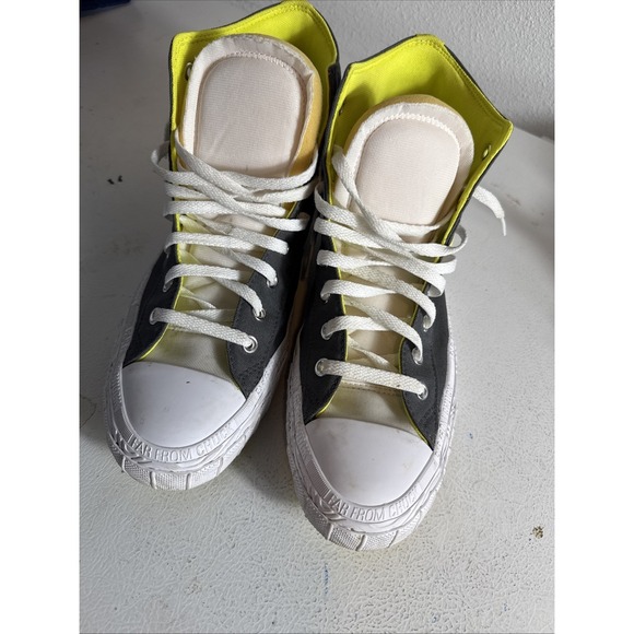 Converse All-Star Edge Glow Sneaker Gray Yellow Far From Chuck Taylor Men's 12 - Picture 3 of 7